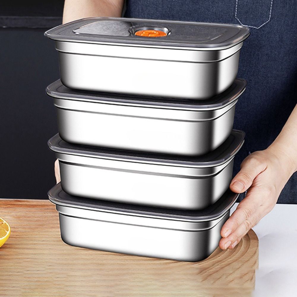 Meal Prep Freezer - Stainless Steel Camping Lunch Box Sealed