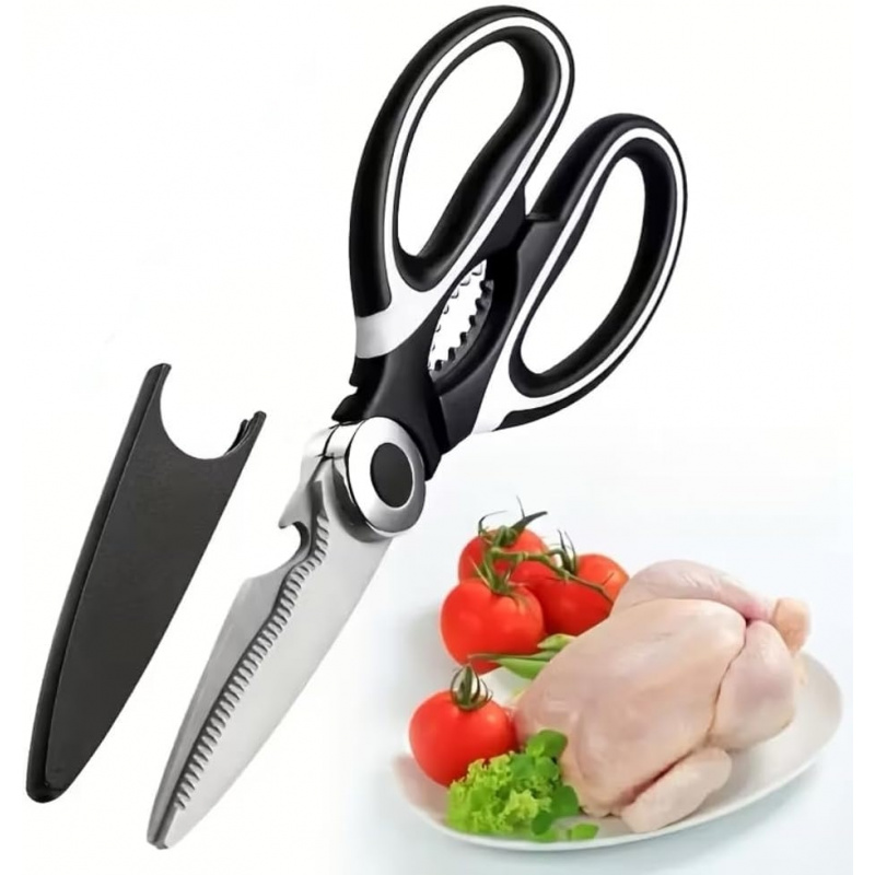 Meal Prep Chicken - Stainless Steel Kitchen Shears Multi Purpose