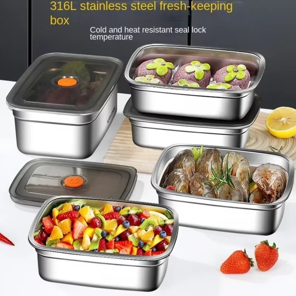 Meal Prep Freezer - Stainless Steel Camping Lunch Box Leak-proof