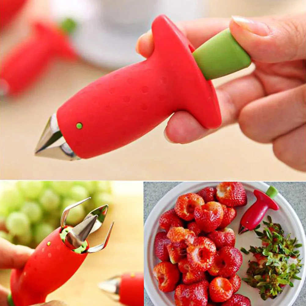 Pineapple Corer Slicer - Strawberry Huller Pineapple Cutters Novel Tomato