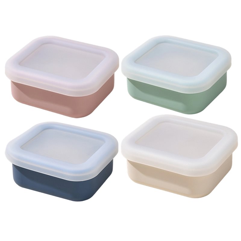 Meal Prep Freezer - AB33-4-Pack Silicone Freezer Molds With Lids