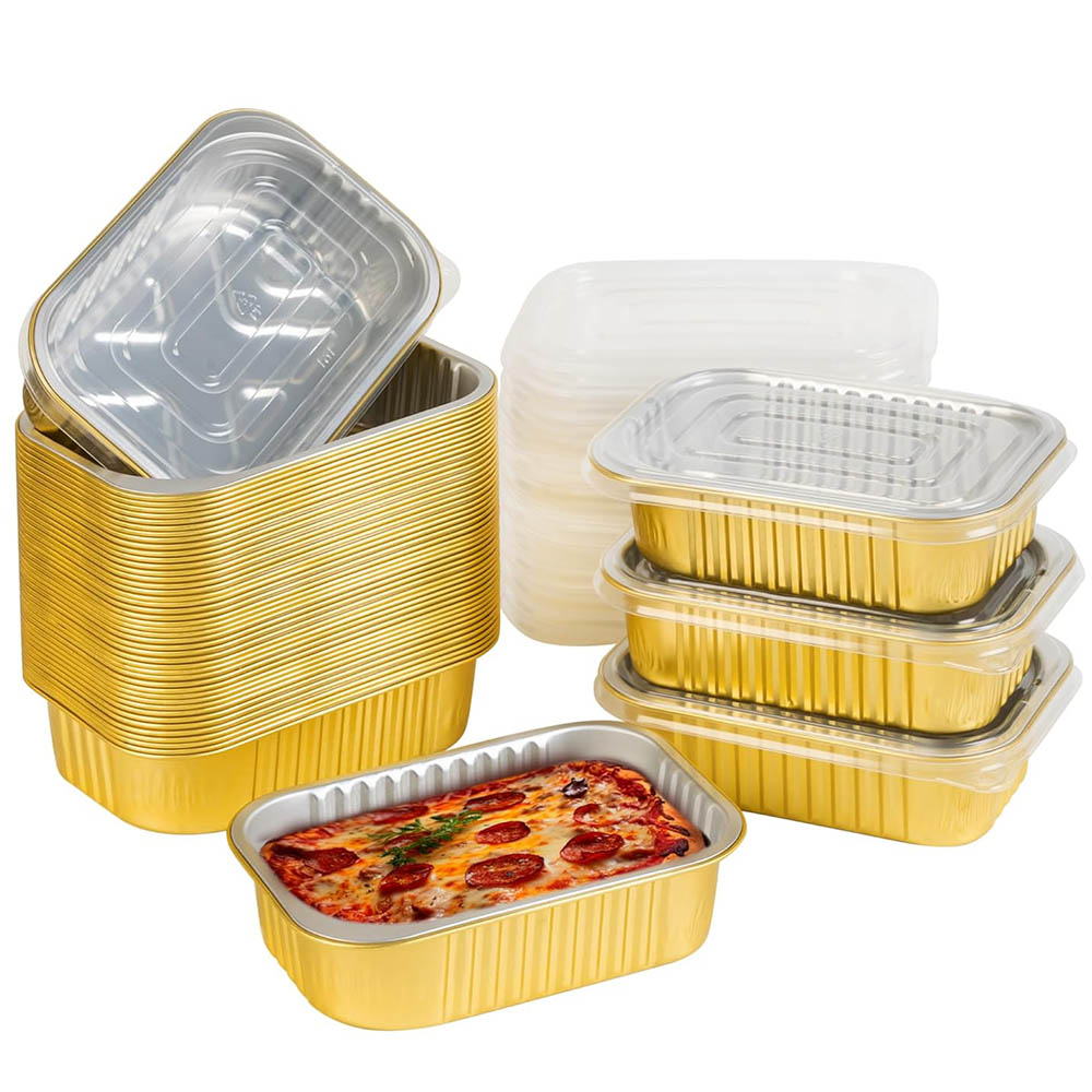 Meal Prep Freezer - Small Aluminum Pans with Lids Heavy