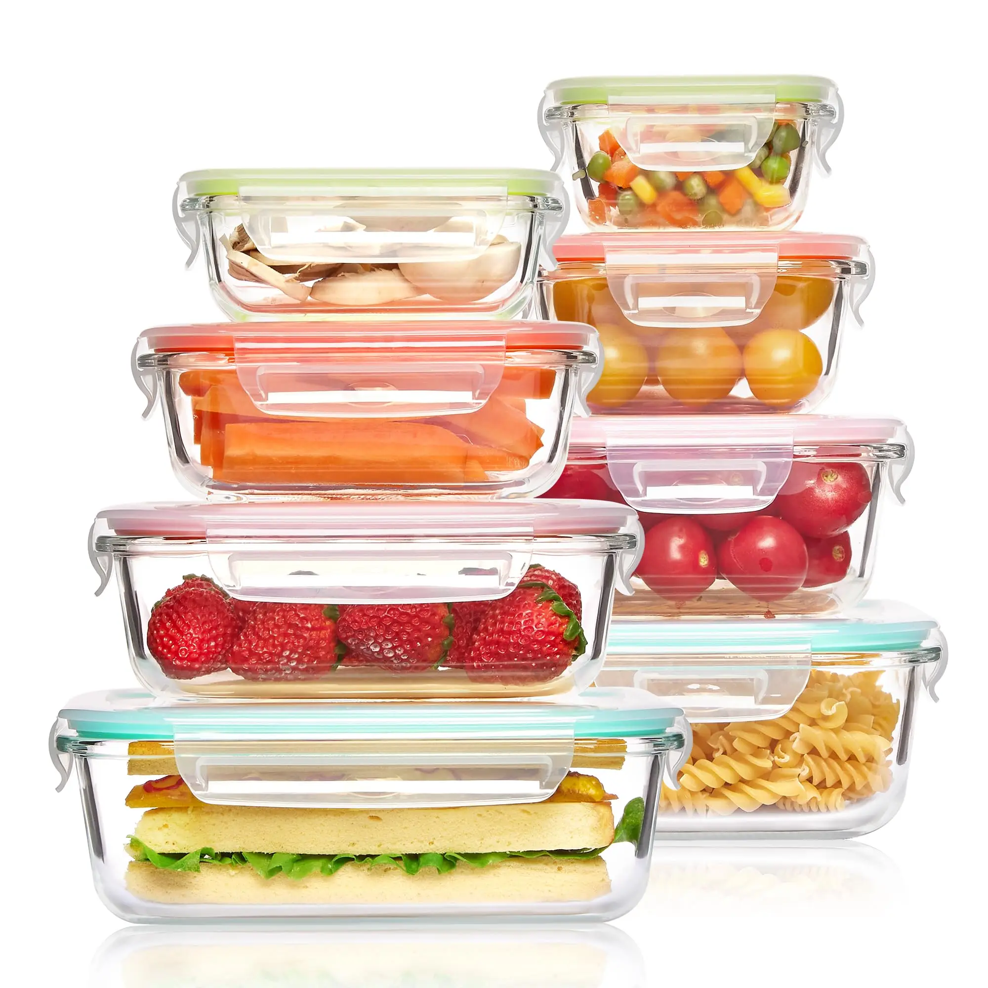 Meal Prep Freezer - Glass Lunch Box Food Storage Containers,