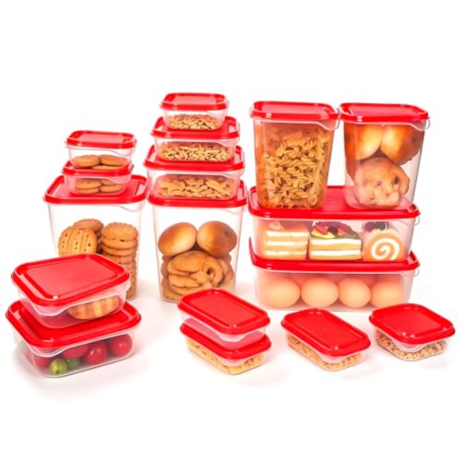 17Pcs Plastic Food Storage Set - огляд і ціна Meal Prep Food