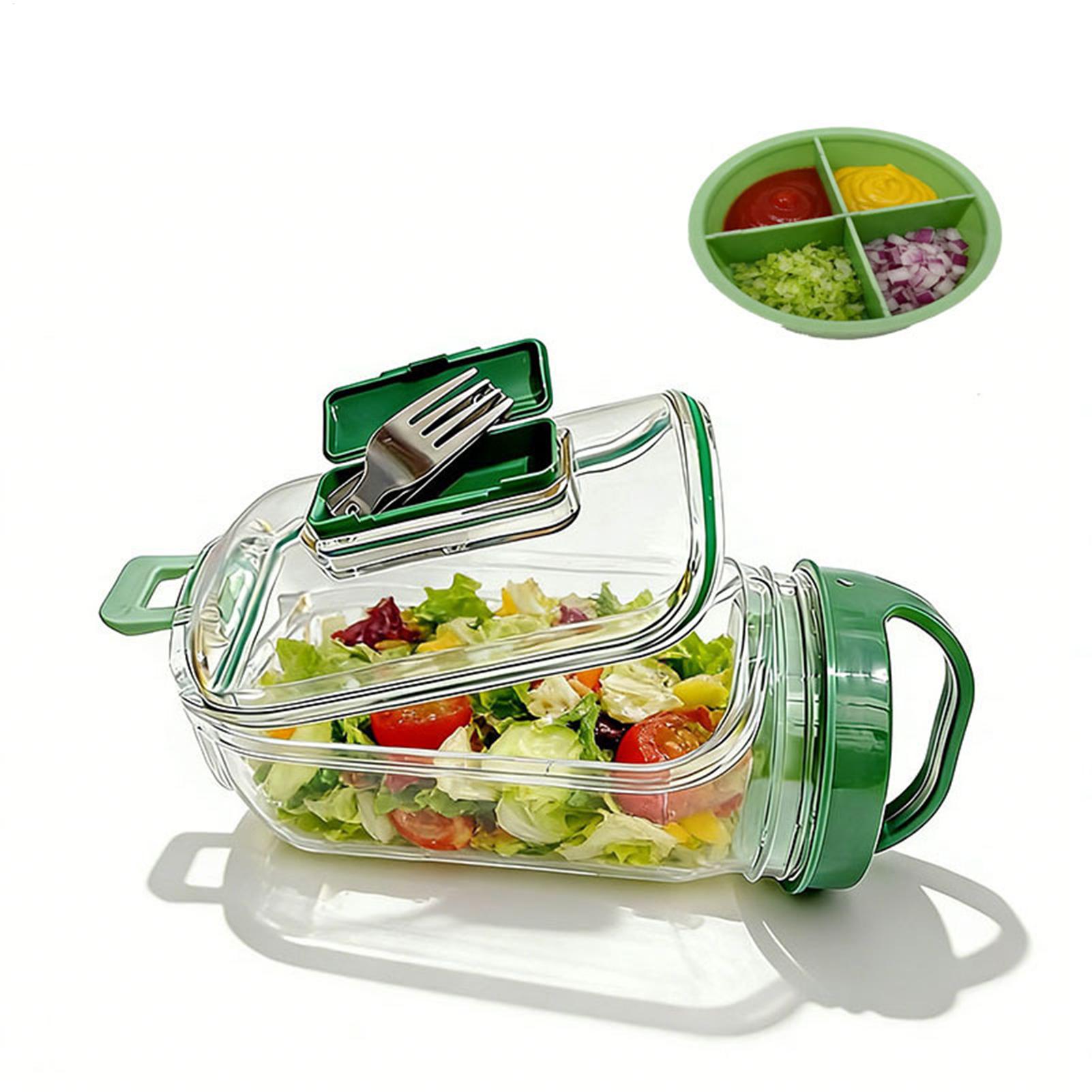 Side-Opening Salad Jar 1000ml  - огляд і ціна Meal Prep Gym