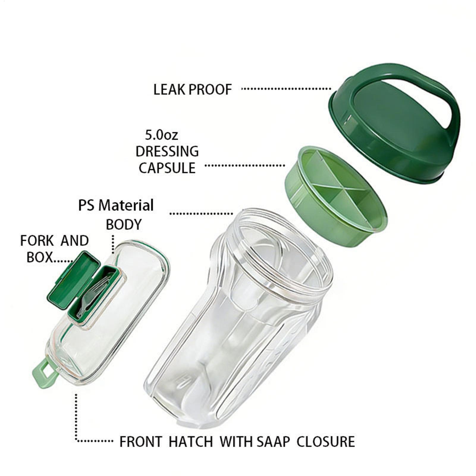 Side-Opening Salad Jar 1000ml  - огляд і ціна Meal Prep Gym