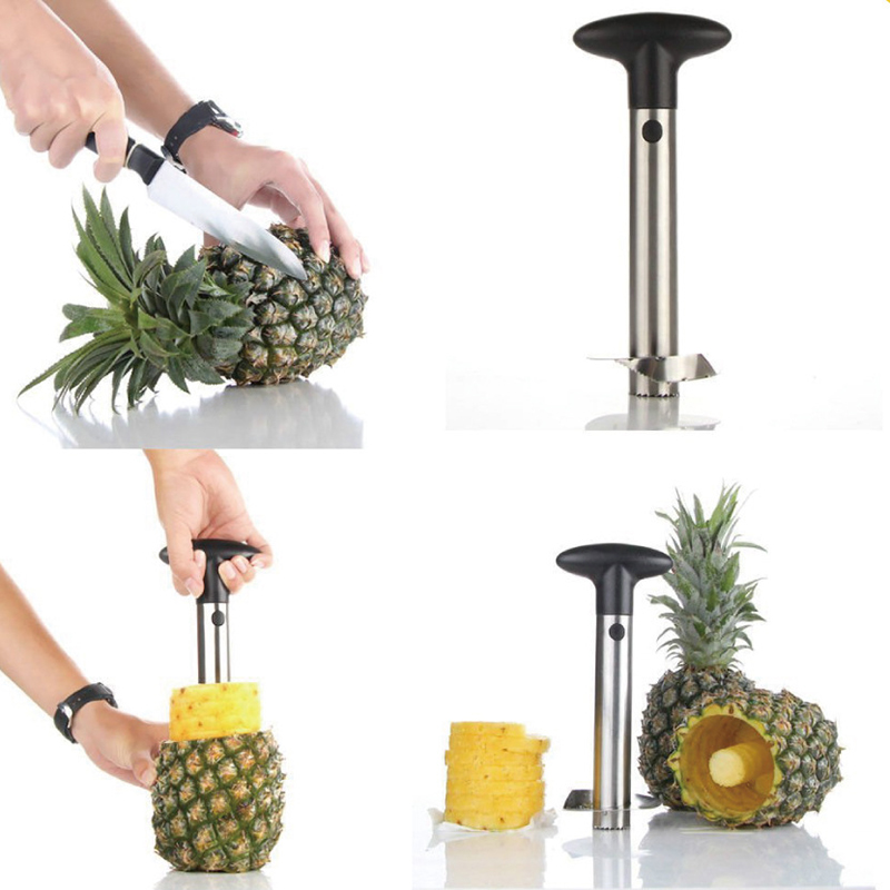 1Pc Stainless Steel Easy to us - огляд і ціна Pineapple Corer Slicer