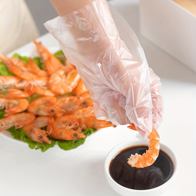 100pcs Plastic Disposable Glov - огляд і ціна Meal Prep Restaurant