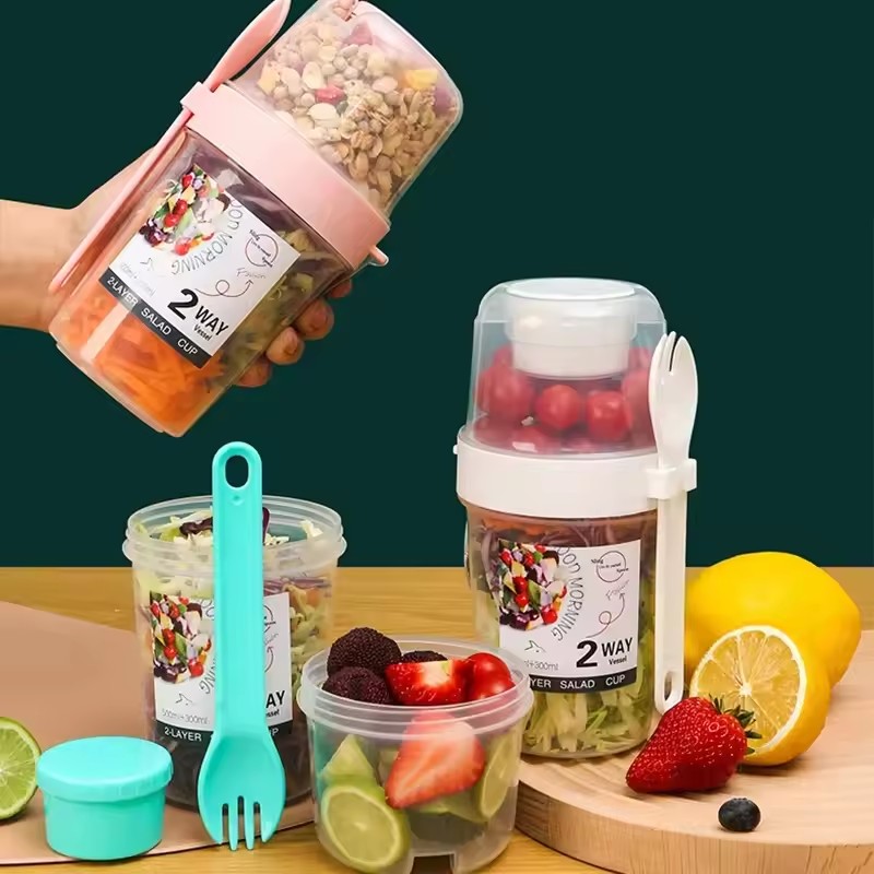 Salad Oatmeal Cup 500ml+300ml  - огляд і ціна Meal Prep Gym