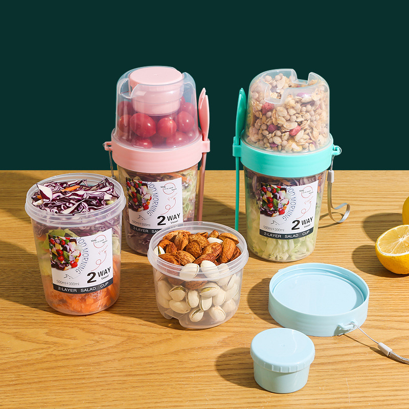 Salad Oatmeal Cup 500ml+300ml  - огляд і ціна Meal Prep Gym