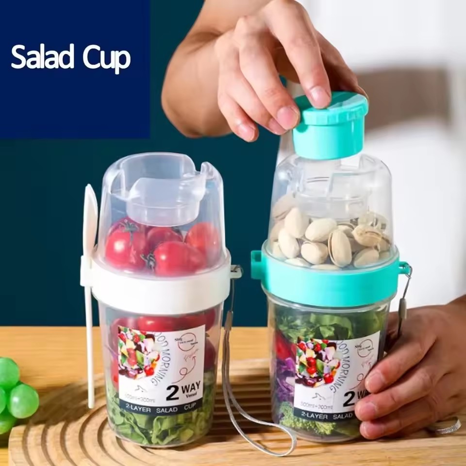 Salad Oatmeal Cup 500ml+300ml  - огляд і ціна Meal Prep Gym