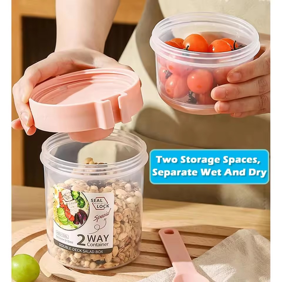 Salad Oatmeal Cup 500ml+300ml  - огляд і ціна Meal Prep Gym