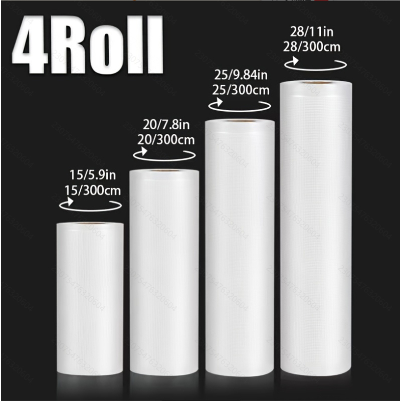 4pcs Vacuum Sealer Bags: 4 Rol - огляд і ціна Meal Prep Co