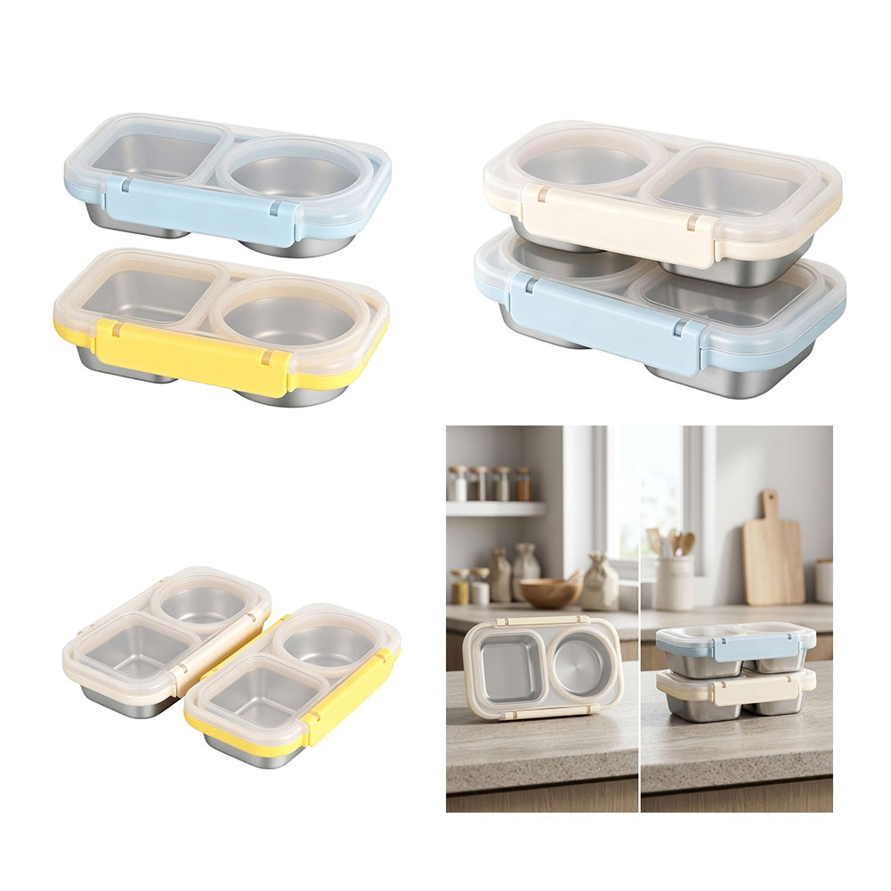 2 Pack 400ml Stainless Steel L - огляд і ціна Meal Prep Gym