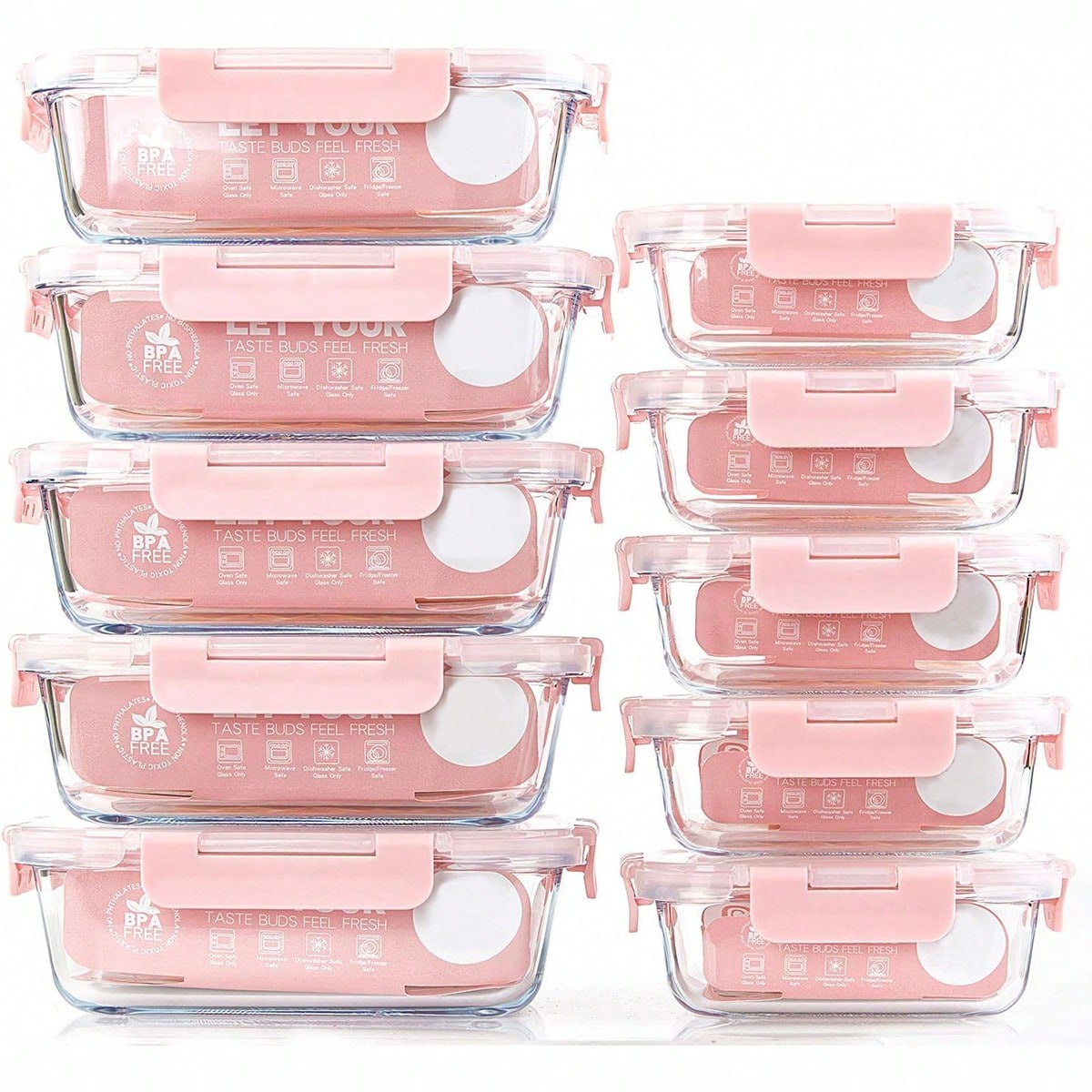 10 Pack Glass Meal Prep Contai - огляд і ціна Meal Prep Freezer