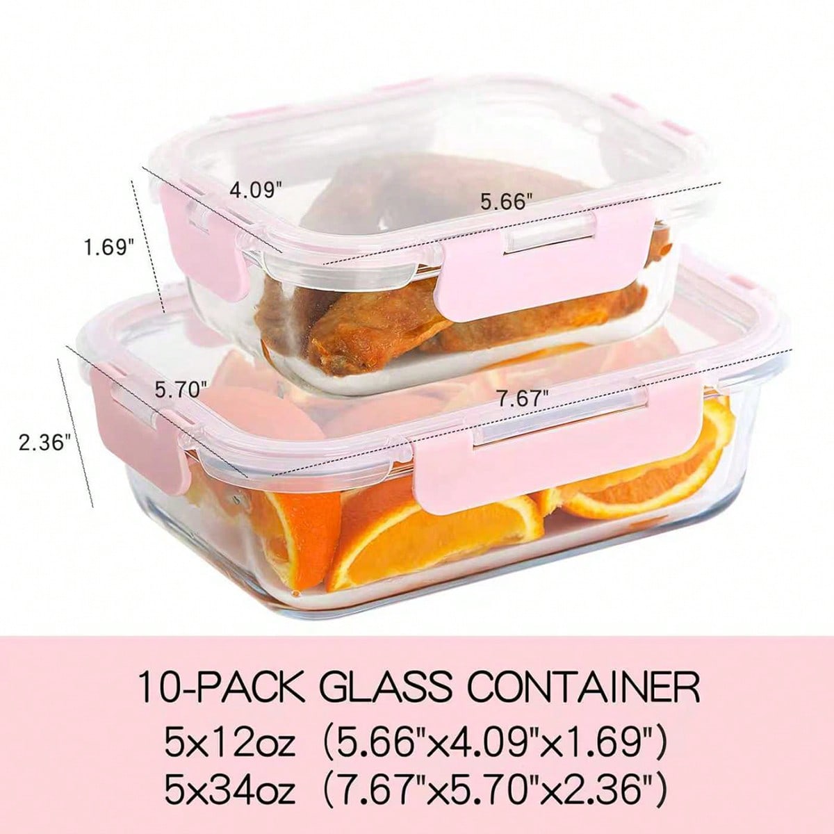 10 Pack Glass Meal Prep Contai - огляд і ціна Meal Prep Freezer