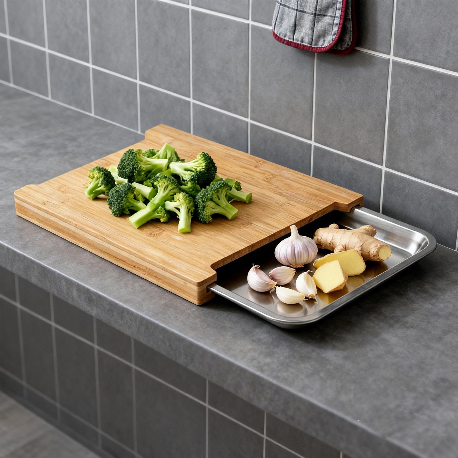 Wooden Cutting Board Non-Slip  - огляд і ціна Meal Prep Food