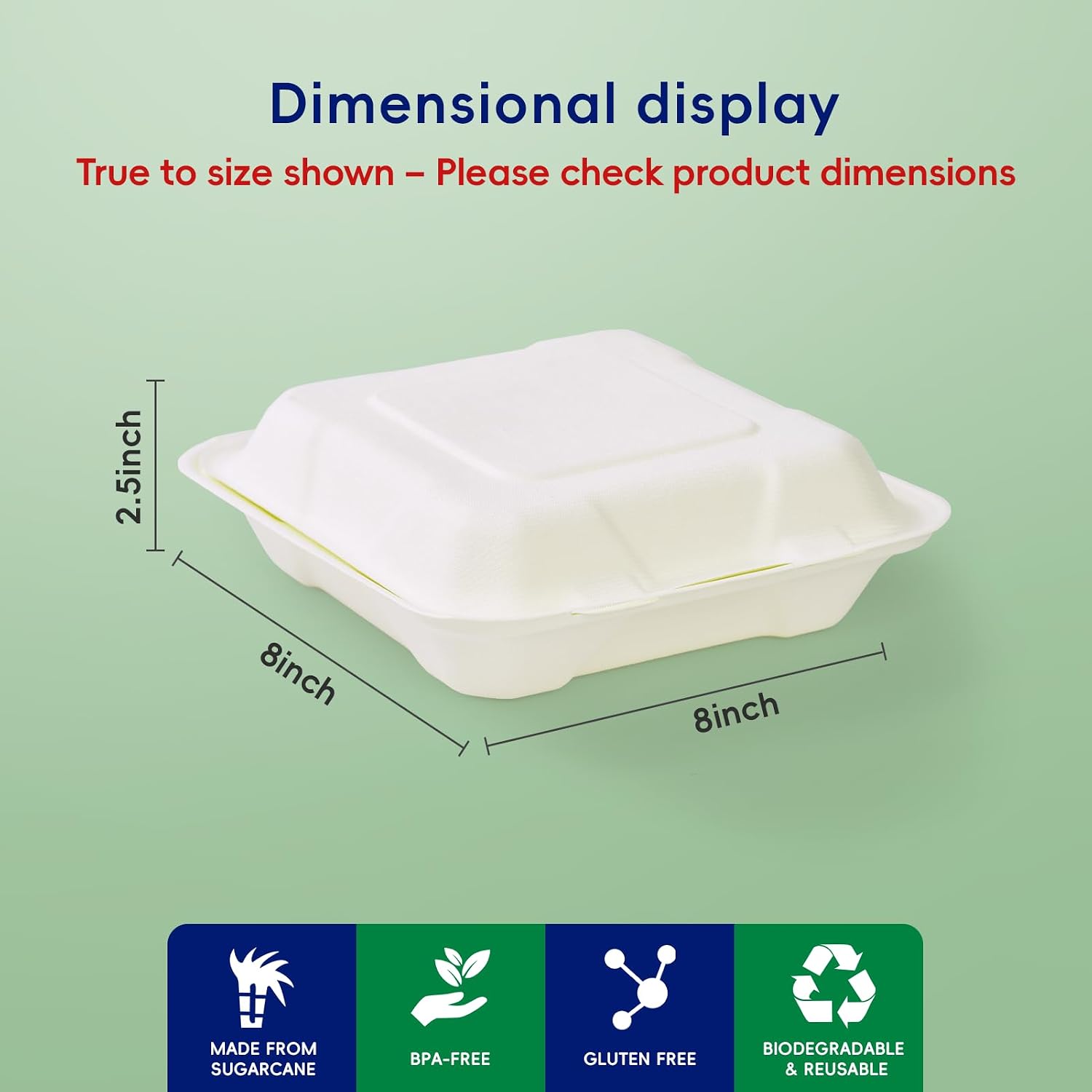Disposable Clamshell Take Out  - огляд і ціна Meal Prep Restaurant