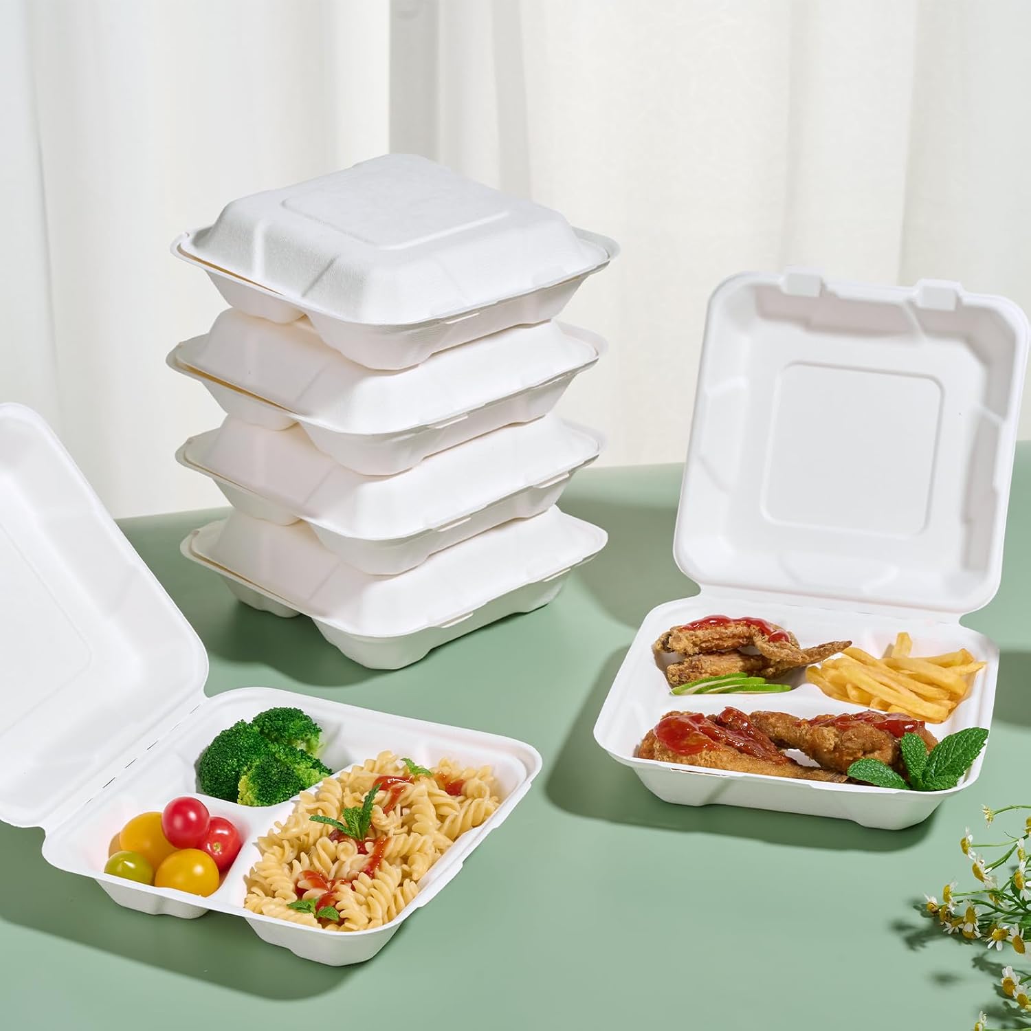 Disposable Clamshell Take Out  - огляд і ціна Meal Prep Restaurant