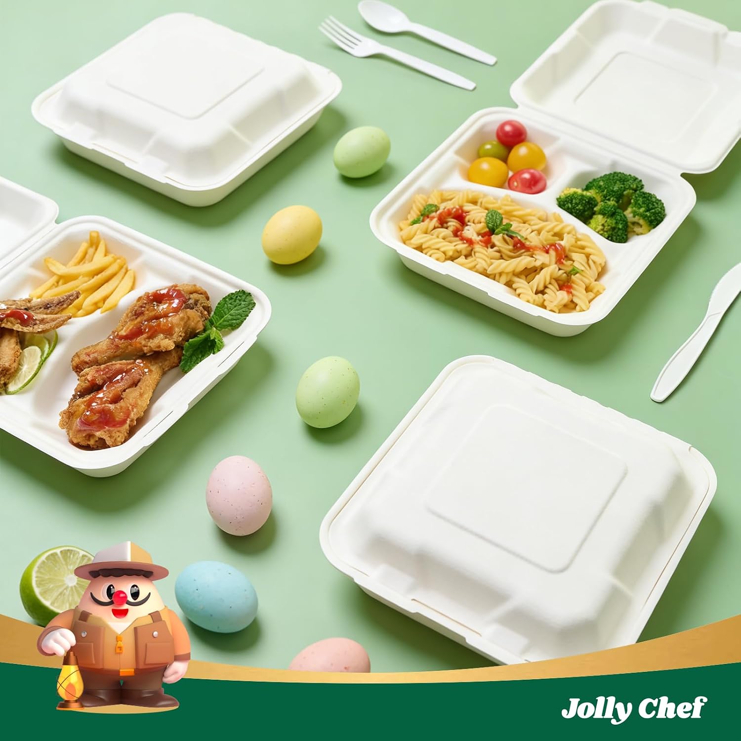 Disposable Clamshell Take Out  - огляд і ціна Meal Prep Restaurant