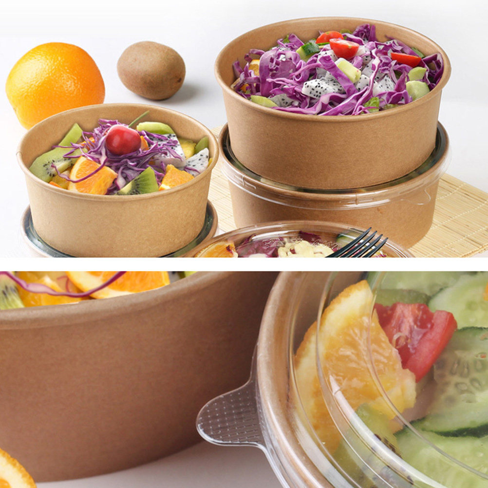 20Pcs Kraft Paper Bowls Leakpr - огляд і ціна Meal Prep Food