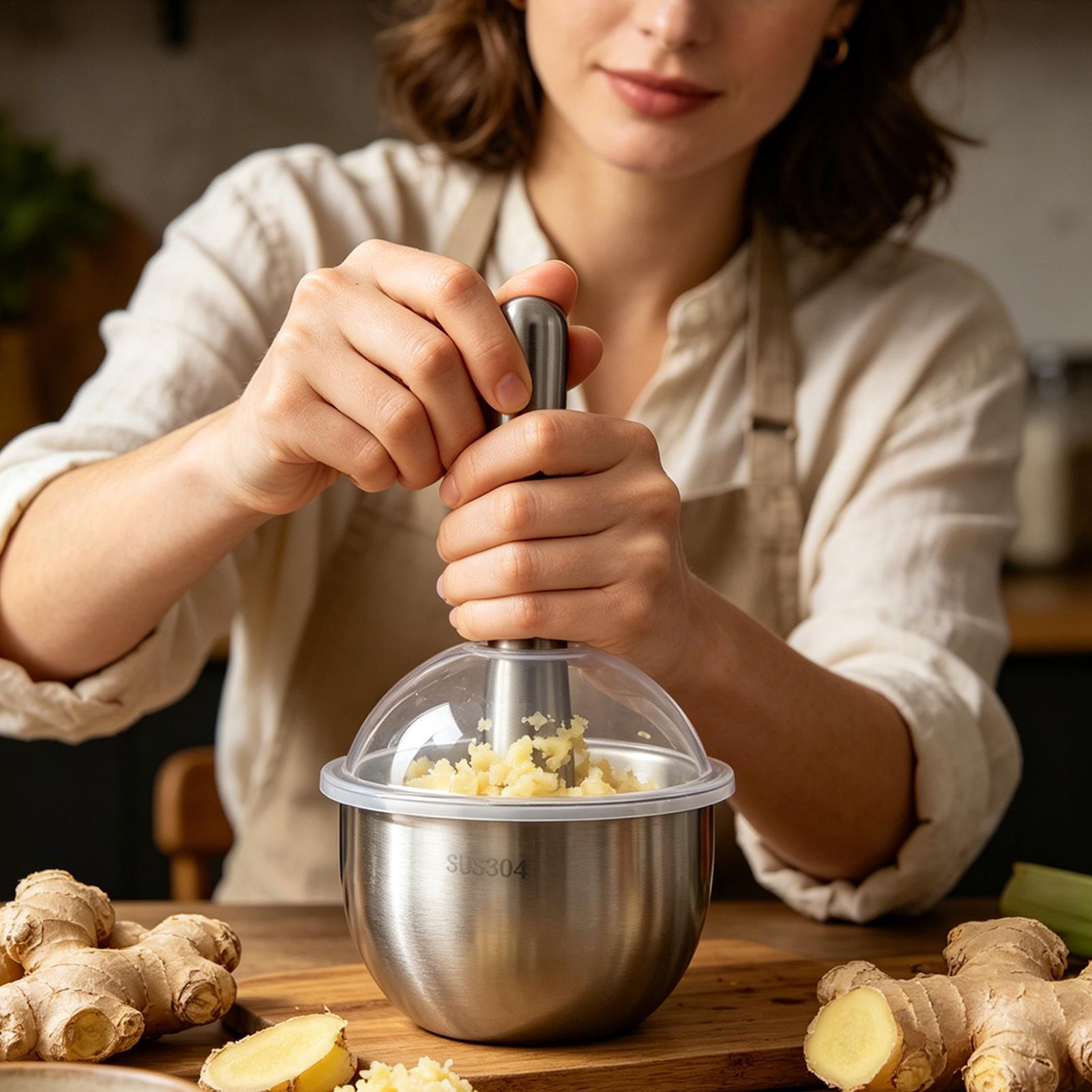 Garlic Mincer Tool Manual Food - огляд і ціна Meal Prep Restaurant