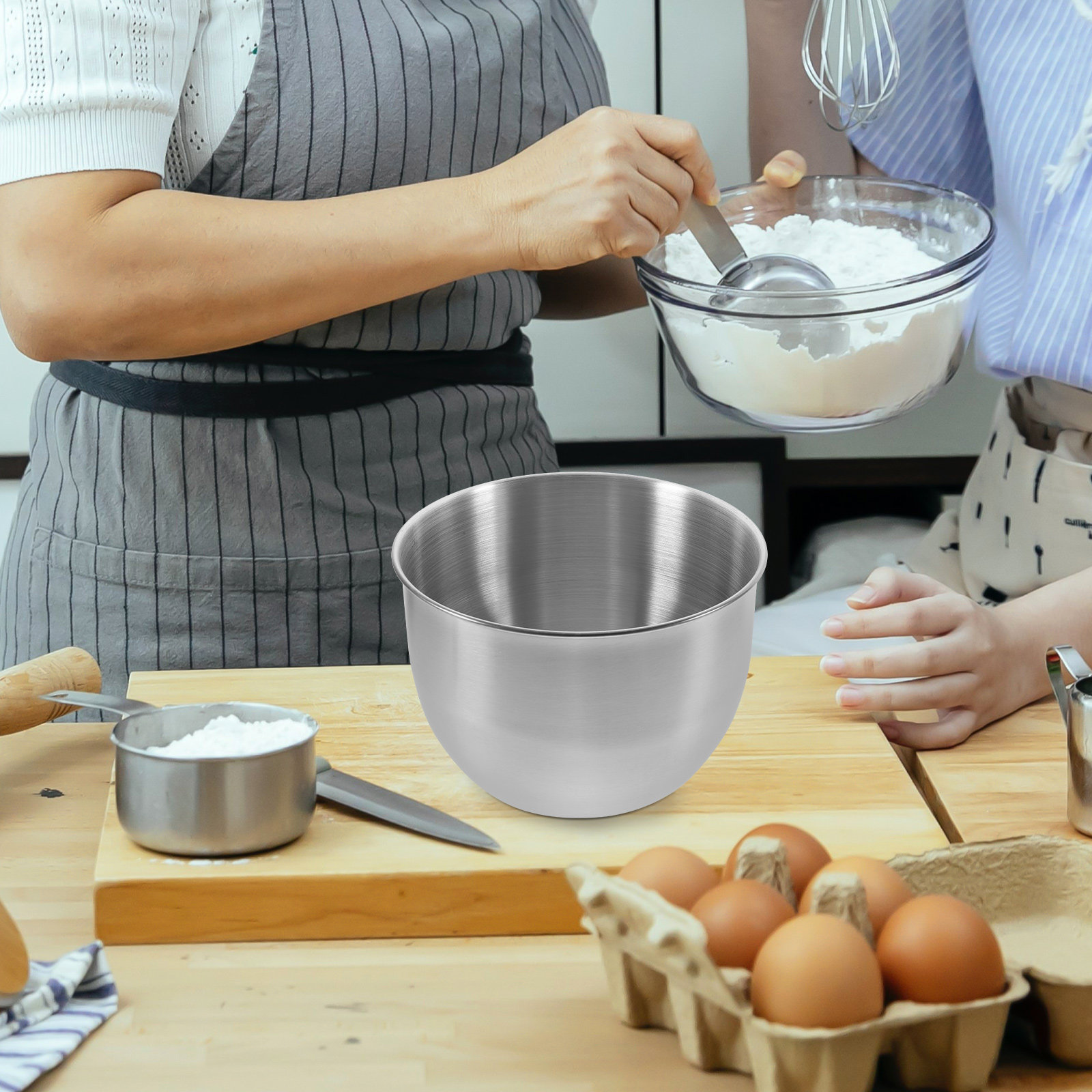 Deep Stainless Steel Mixing Bo - огляд і ціна Meal Prep Food