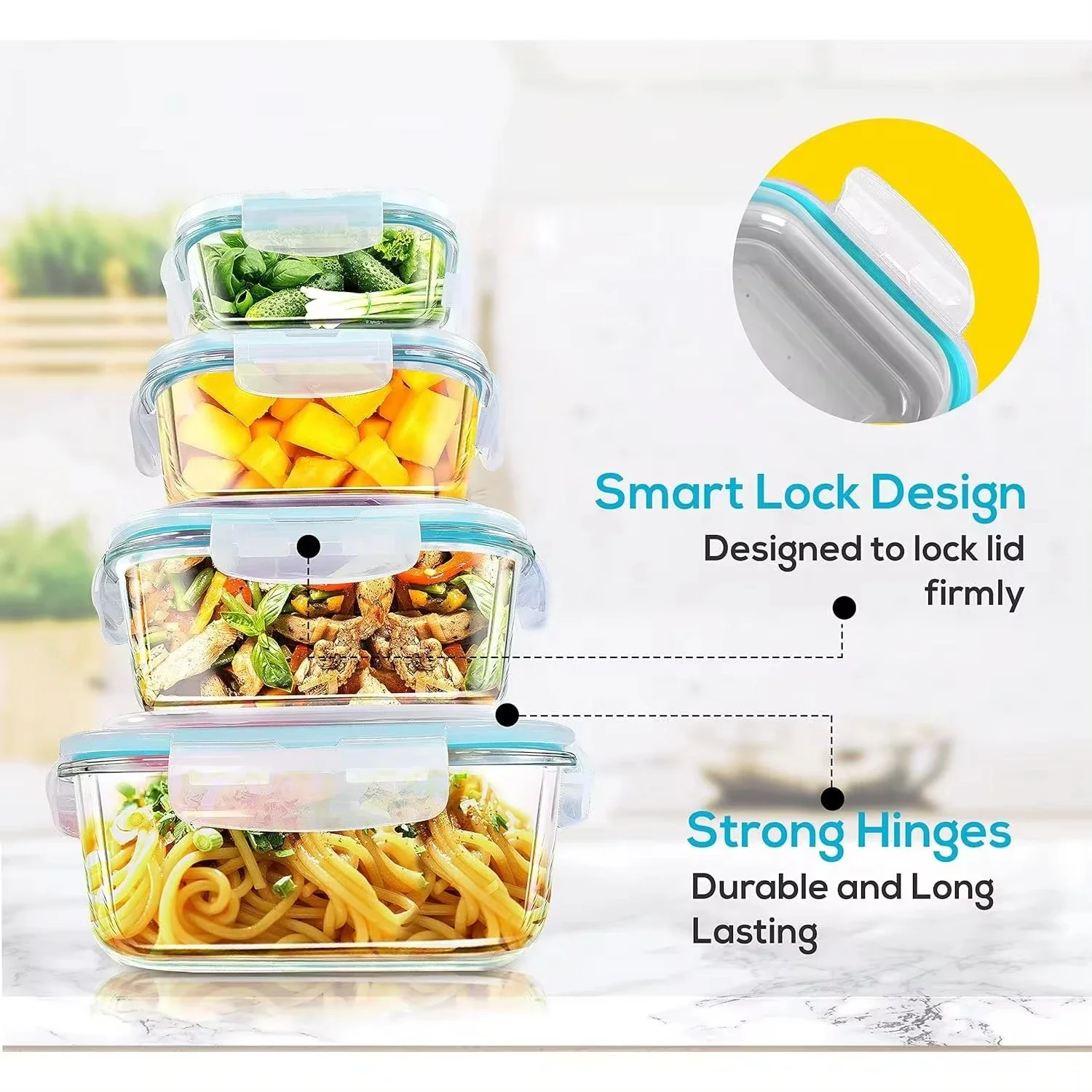 Glass Lunch Box Food Storage C - огляд і ціна Meal Prep Freezer