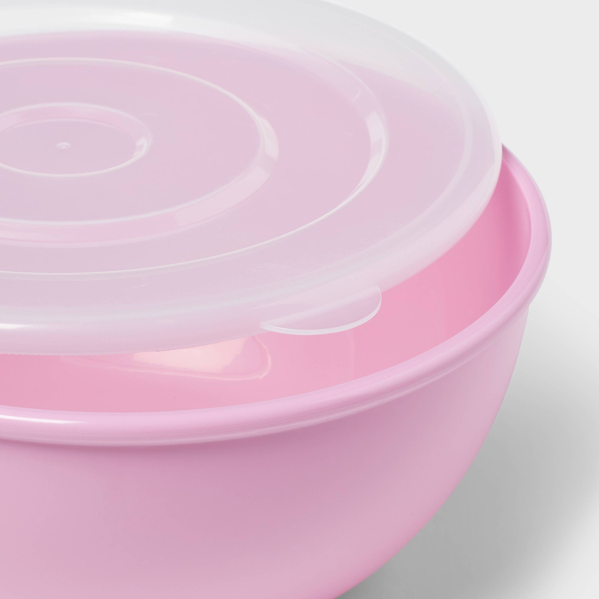 Pink Bowl With Matching Lid, D - огляд і ціна Meal Prep Food