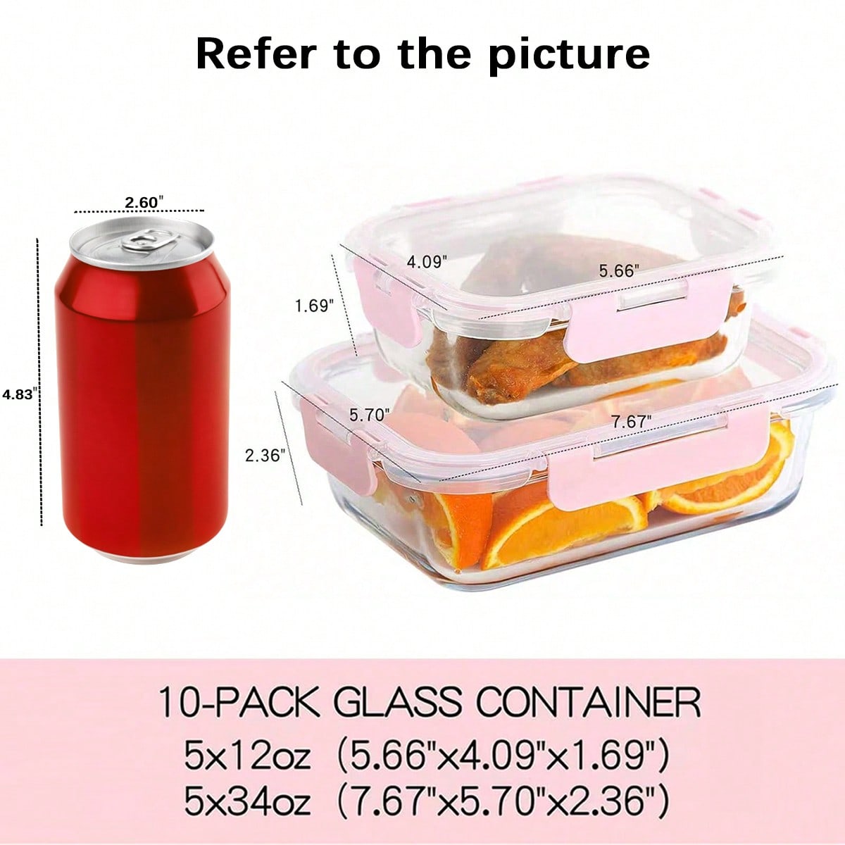 10 Pack Glass Meal Prep Contai - огляд і ціна Meal Prep Freezer