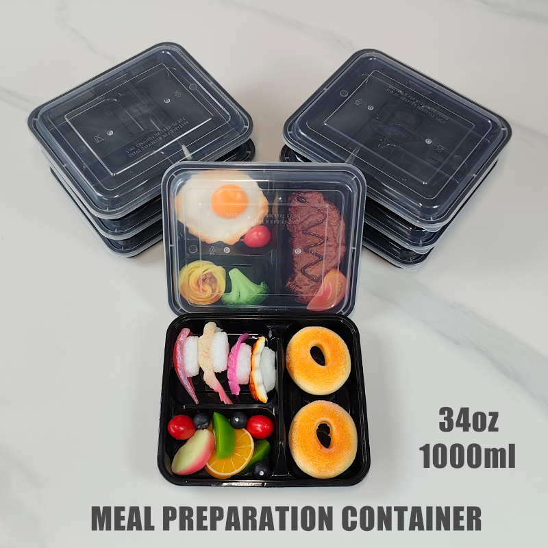 3-Compartment 34 Oz/1000 Ml, 1 - огляд і ціна Meal Prep Gym